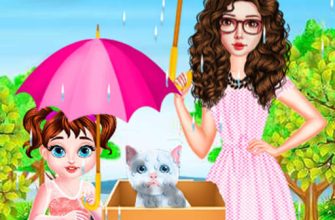 Baby Taylor Helping Kitten