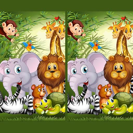 Find Seven Differences: Animals